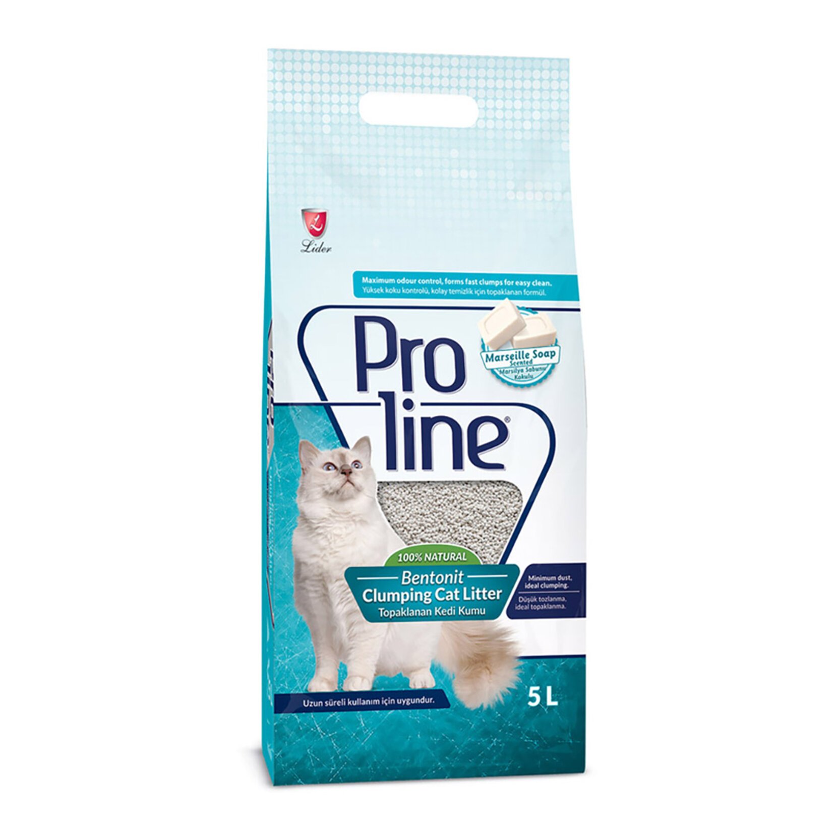 Proline Bentonit Marsilya Sabunlu Kedi Kumu 5 L