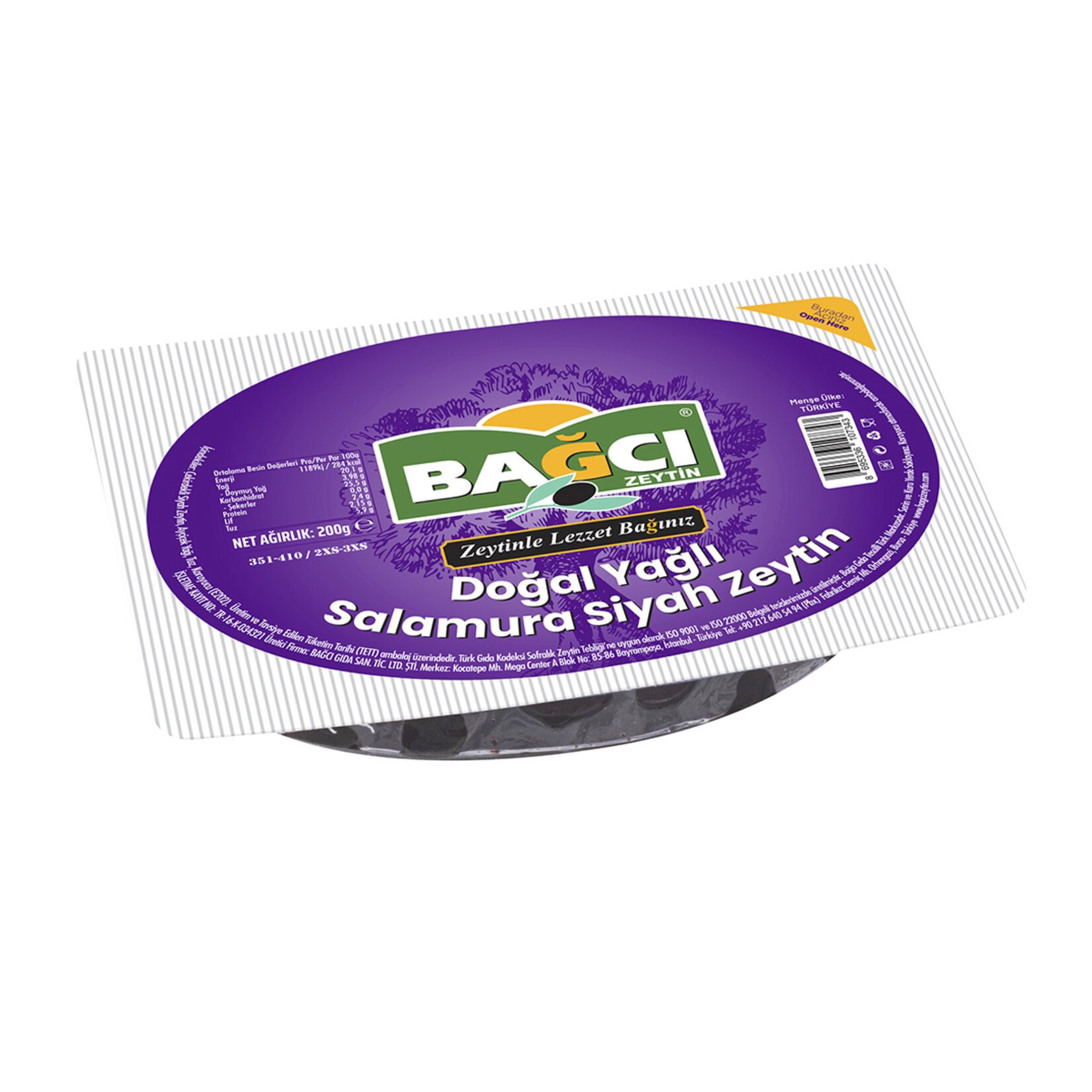 Bağcı Siyah Zeytini 200G